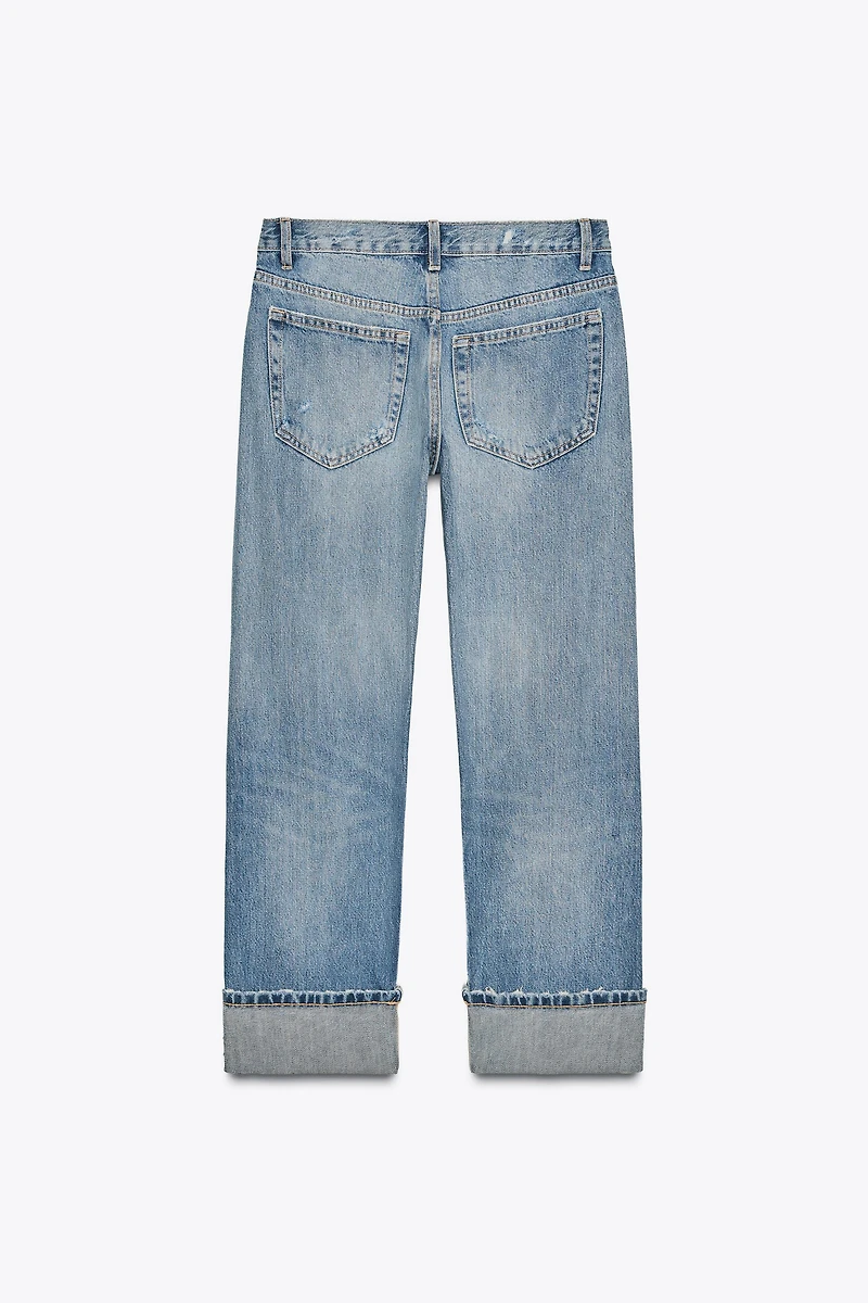 JEAN TRF DROIT DÉCHIRÉ TAILLE NORMALE