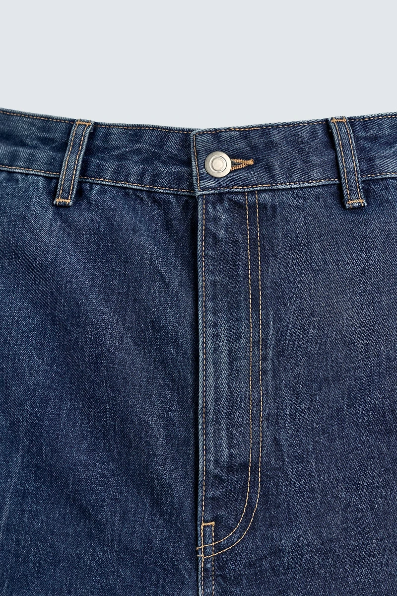 DENIM JORTS BERMUDA SHORTS HARRY LAMBERT FOR ZARA X DISNEY