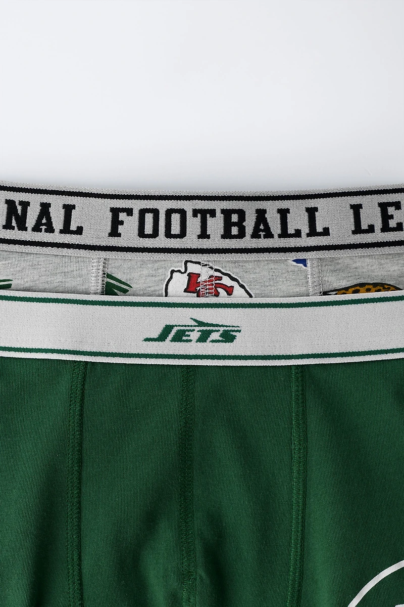 6-14 YEARS/ TWO-PACK OF NFL © OUTER STUFF BOXERS