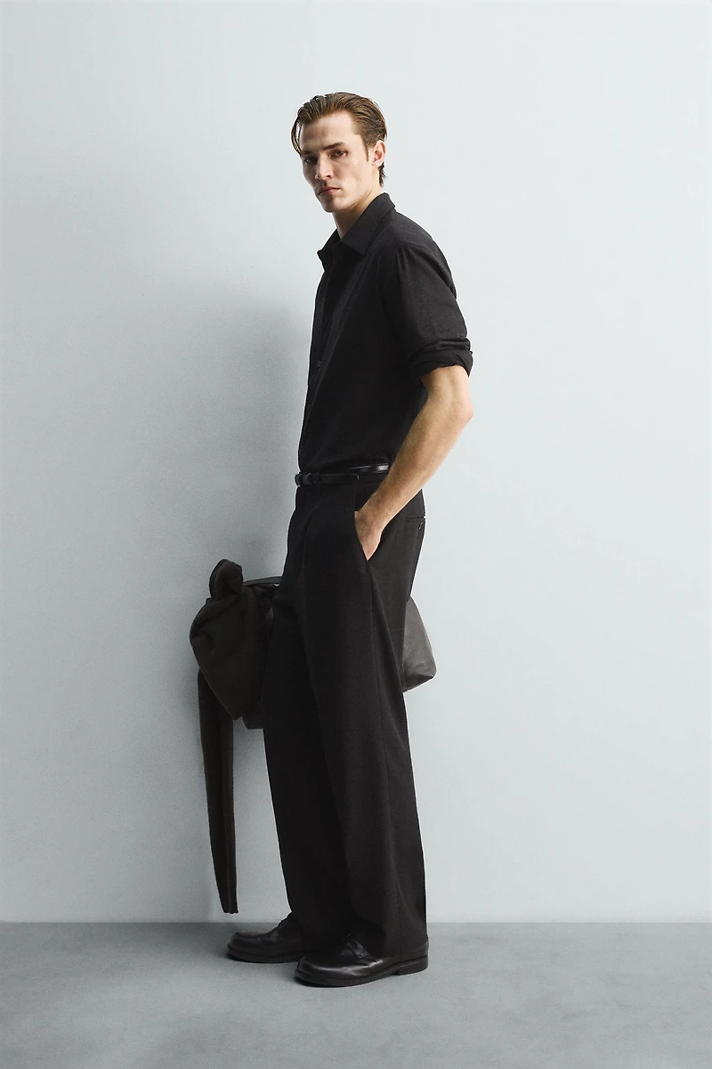 LIMITED EDITION FLOWY WOOL SHIRT