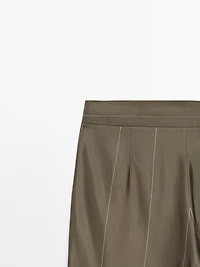 Flowing trousers with striped details