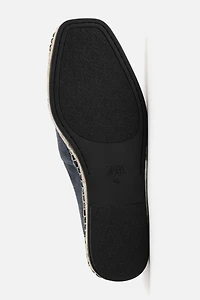 LEATHER ESPADRILLE