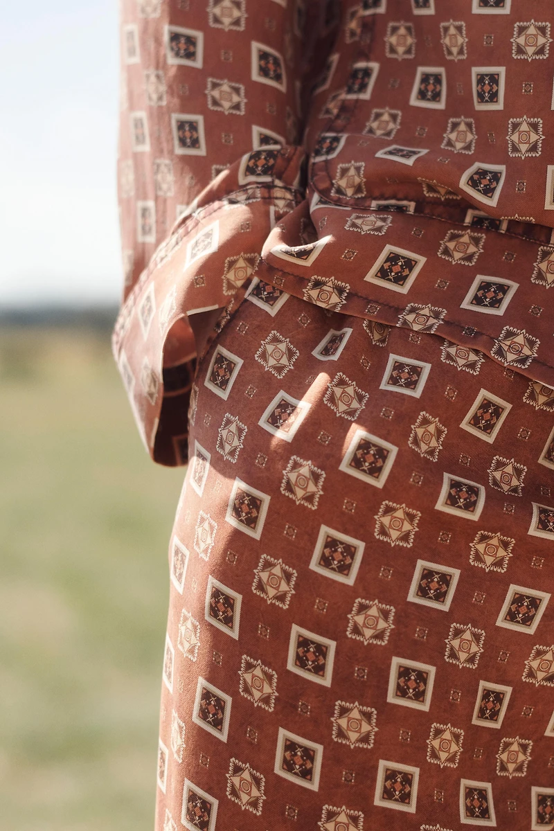 LIMITED EDITION 100% SILK PRINTED PANTS