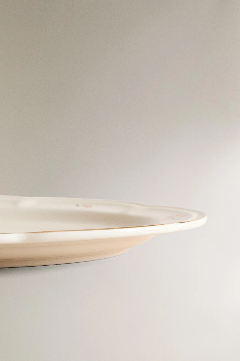 FLORAL PORCELAIN SERVING DISH