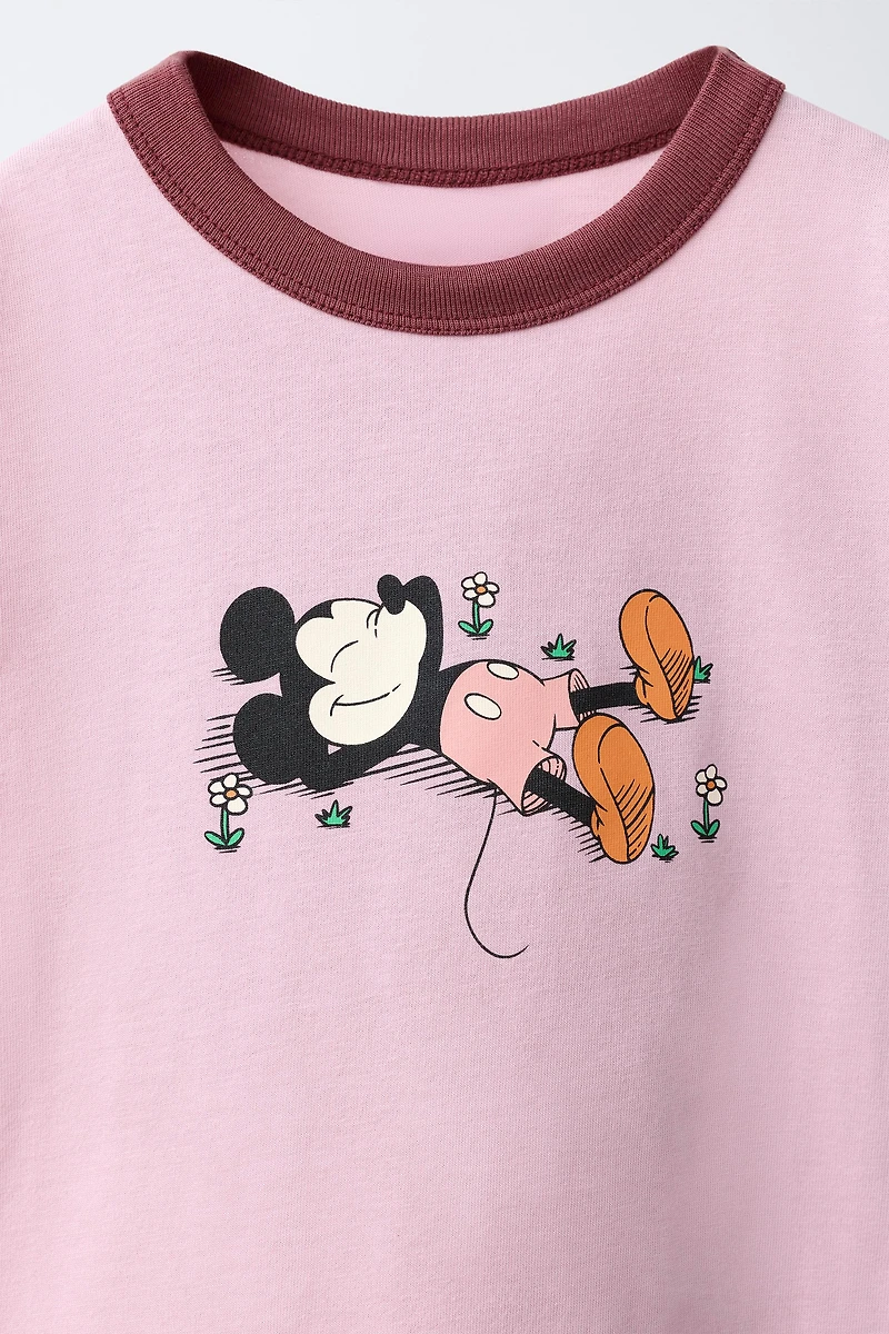 MICKEY MOUSE © DISNEY EMBROIDERED AND PRINTED T-SHIRT