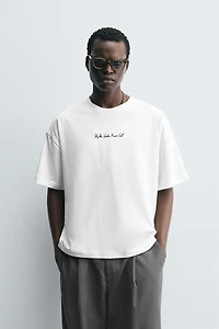 T-SHIRT TEXTE BROD