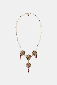 RESIN BEAD CHOKER NECKLACE