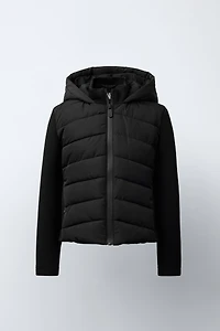 VESTE MATELASSÉE MANCHES EFFET NÉOPRÈNE