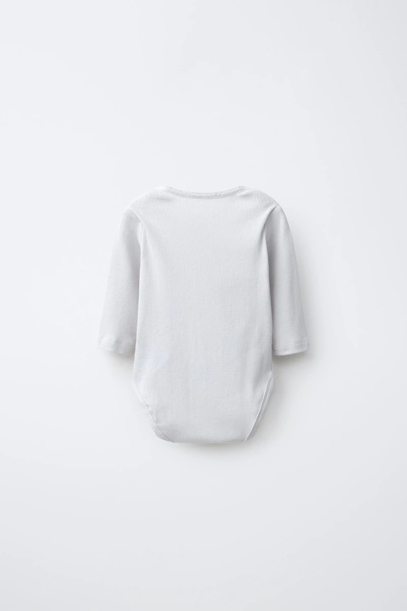 FIVE-PACK LONG SLEEVE FLORAL BODYSUTIS