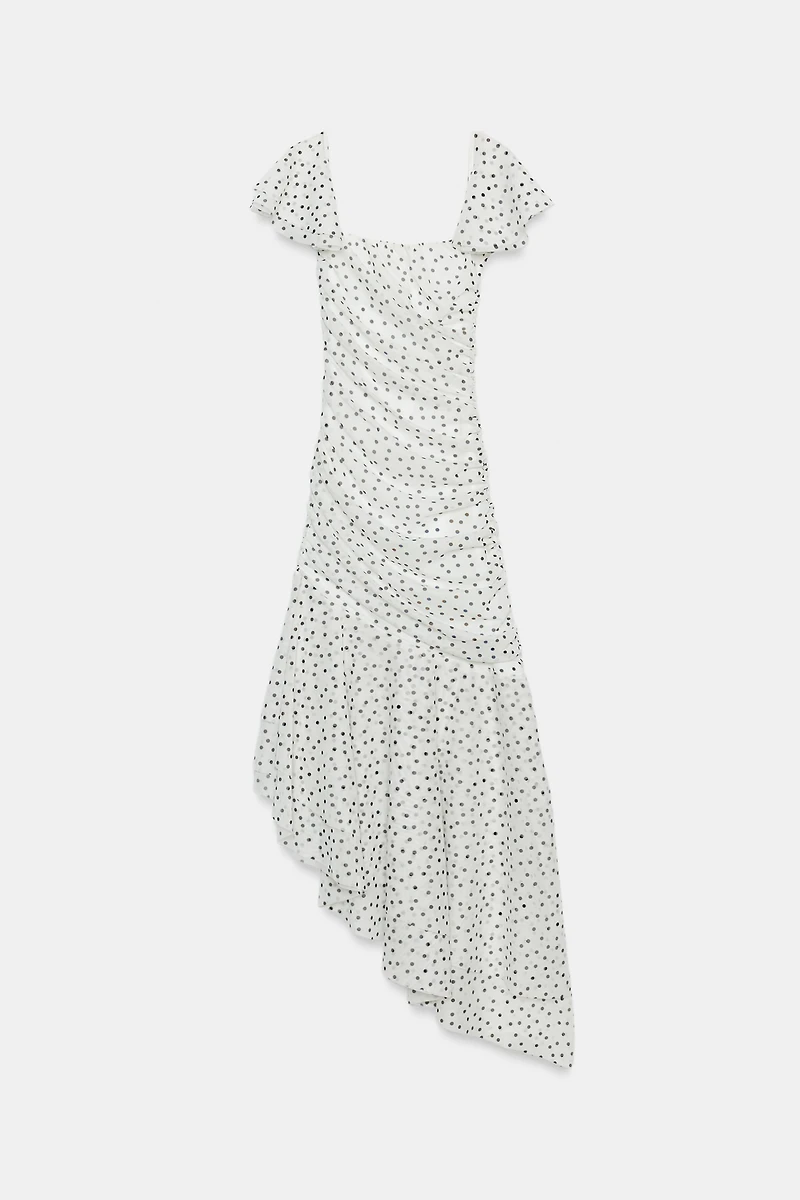 POLKA DOT MIDI DRESS