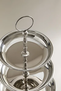 STEEL TIERED SERVING STAND