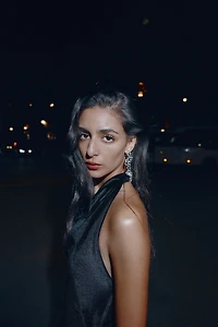 MIDI VELVET LACE DRESS