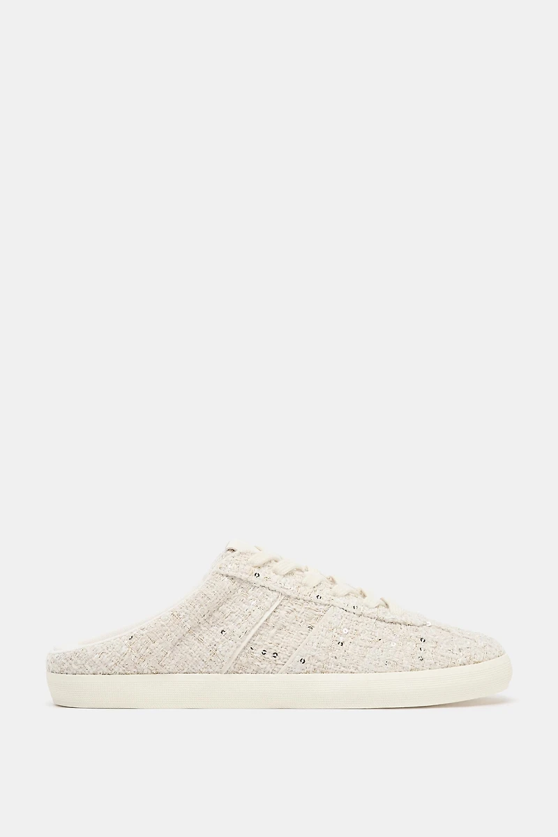 FABRIC COLLAPSIBLE HEEL SNEAKERS