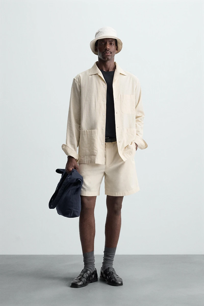 STRIPED OVERSHIRT