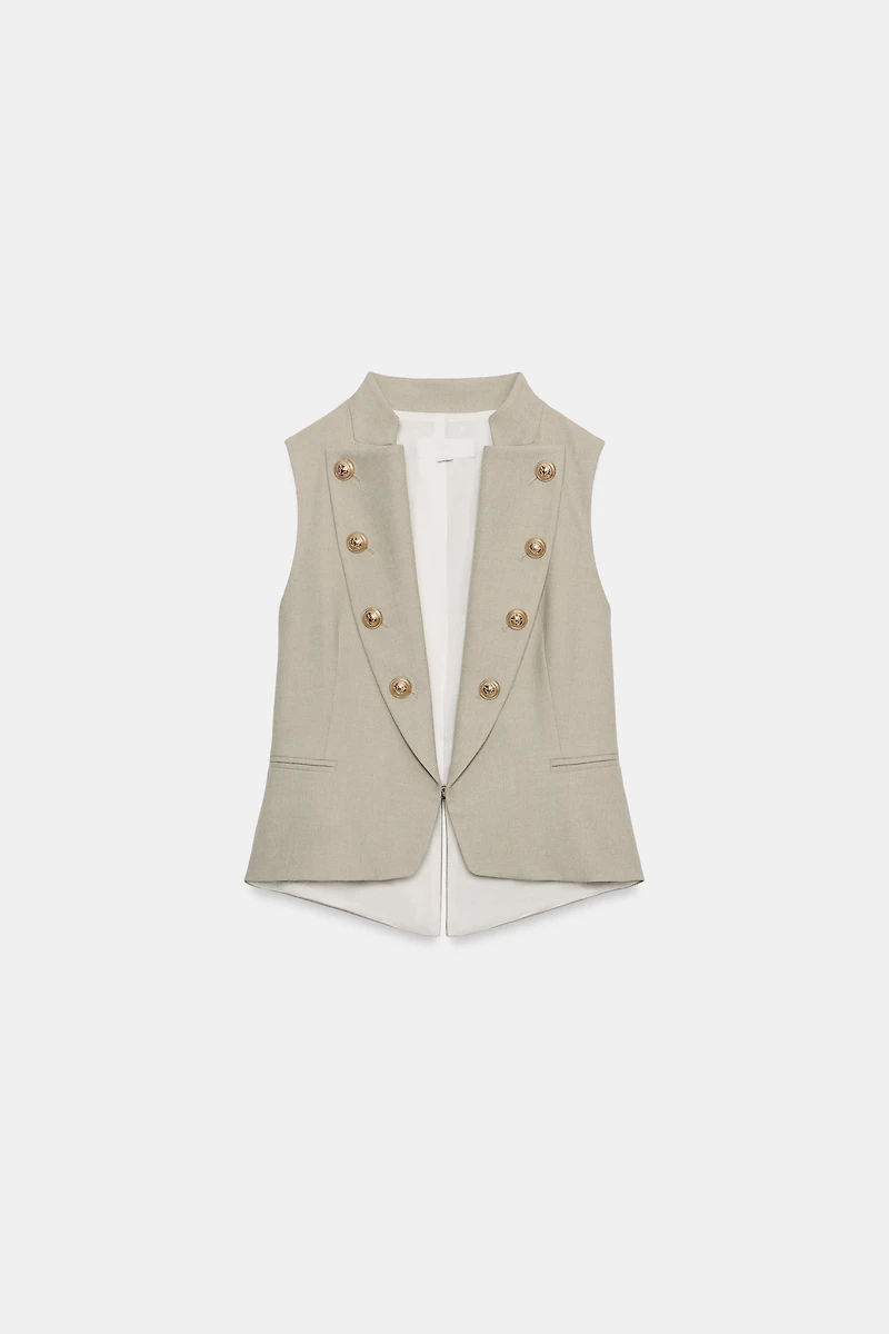 LAPEL BUTTON VEST