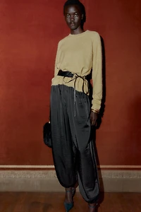 PANTALON BOUFFANT SATINÉ