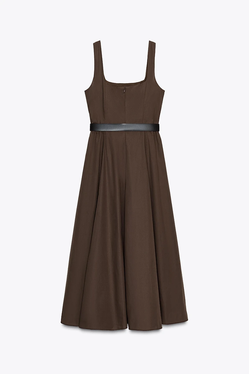 ROBE MI-LONGUE CEINTURE