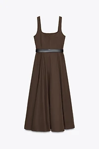 ROBE MI-LONGUE CEINTURE