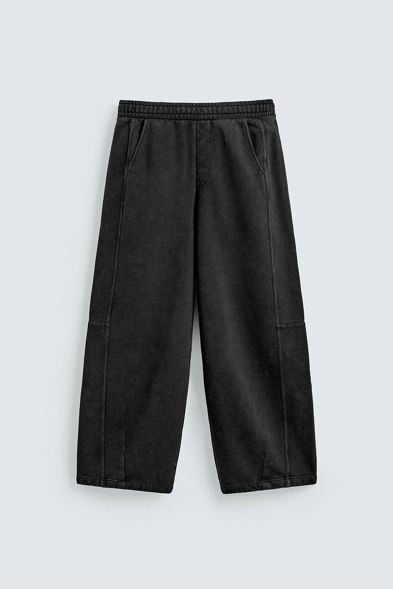 WASHED BALLOON FIT JOGGER PANTS