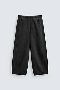 WASHED BALLOON FIT JOGGER PANTS