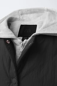 HOODED QUILTED JACKET