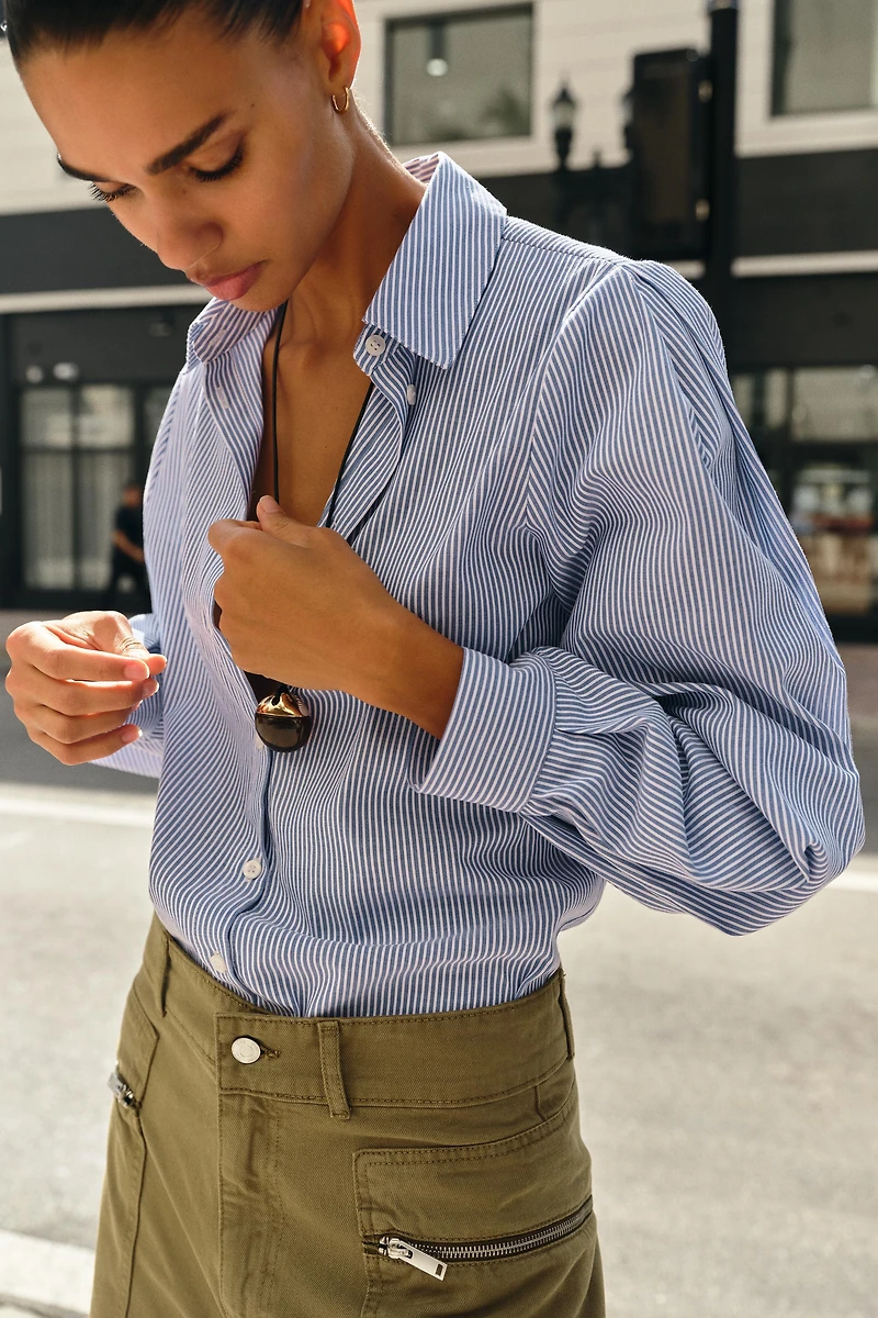 STRIPED COTTON SHIRT