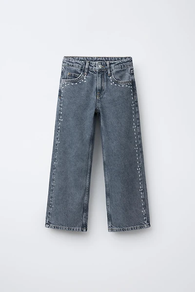 JEAN WIDE LEG CLOUS