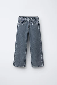 JEAN WIDE LEG CLOUS