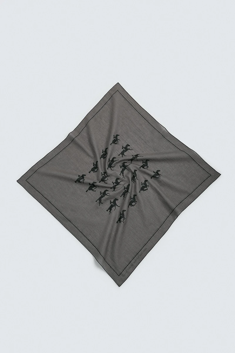 HORSE PRINT BANDANA