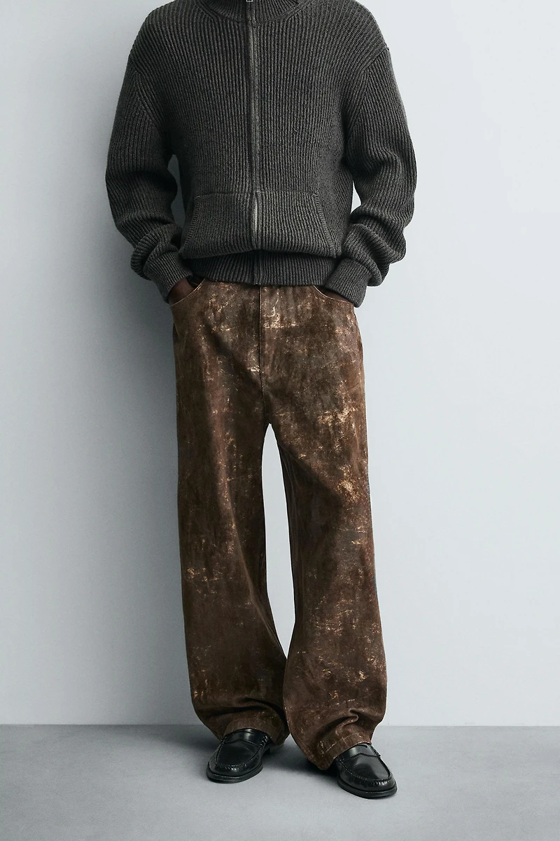 PANTALON DE CHARPENTIER À IMPRIMÉ ABSTRAIT