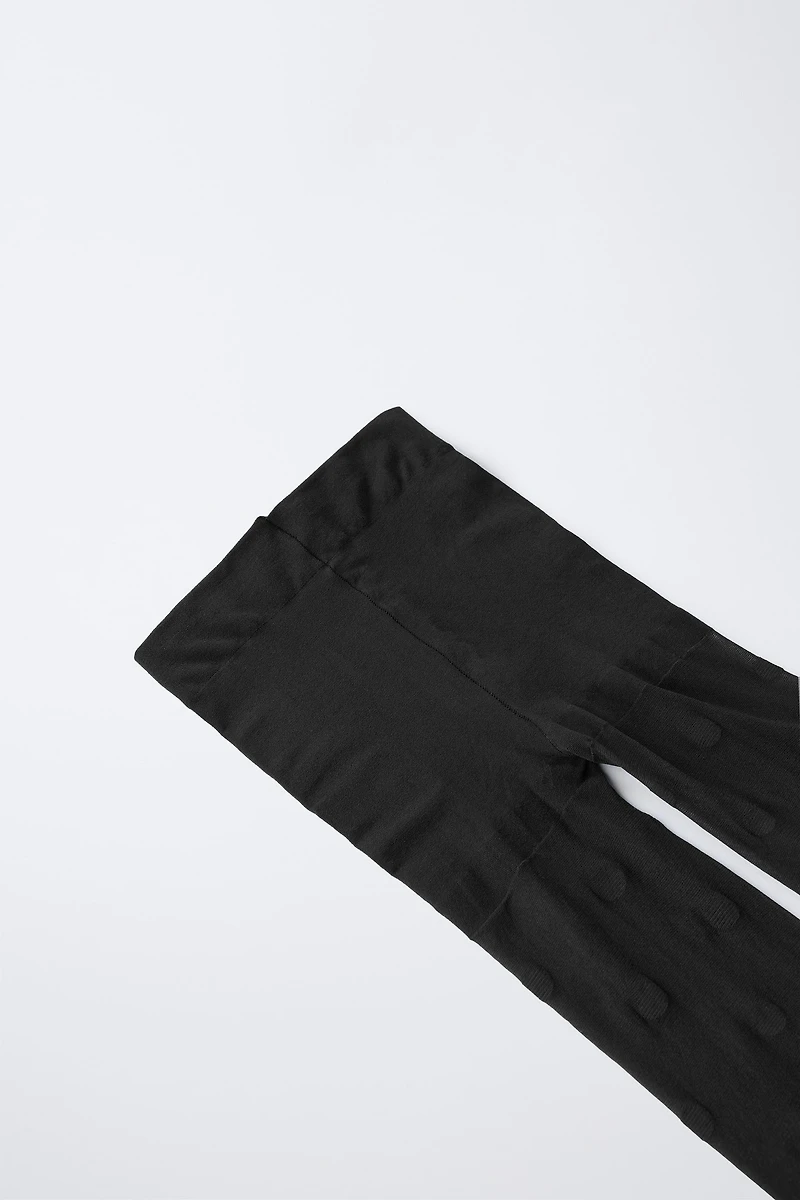 MICROFIBER POLKA DOT TIGHTS