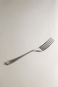SHINY STEEL SERVING FORK