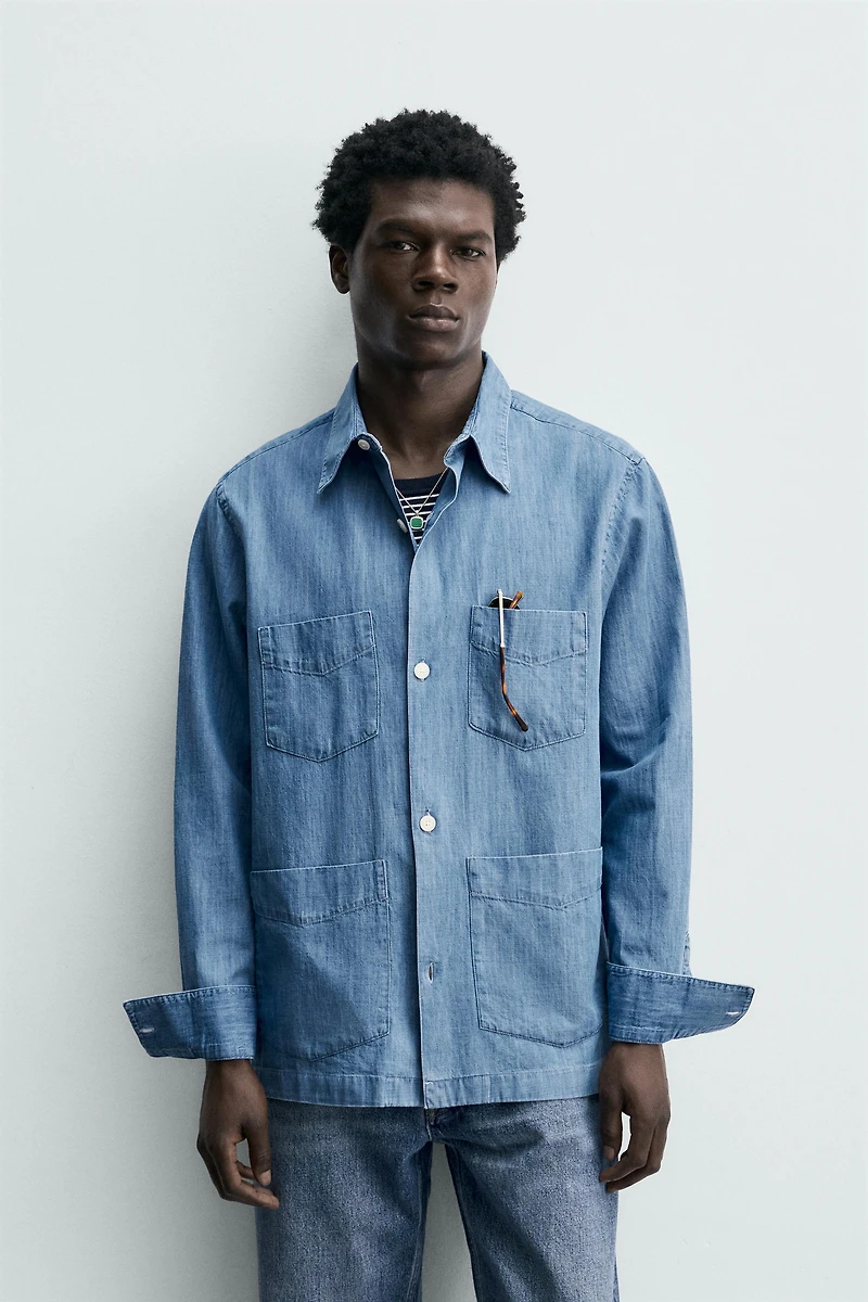 DENIM POCKET SHIRT