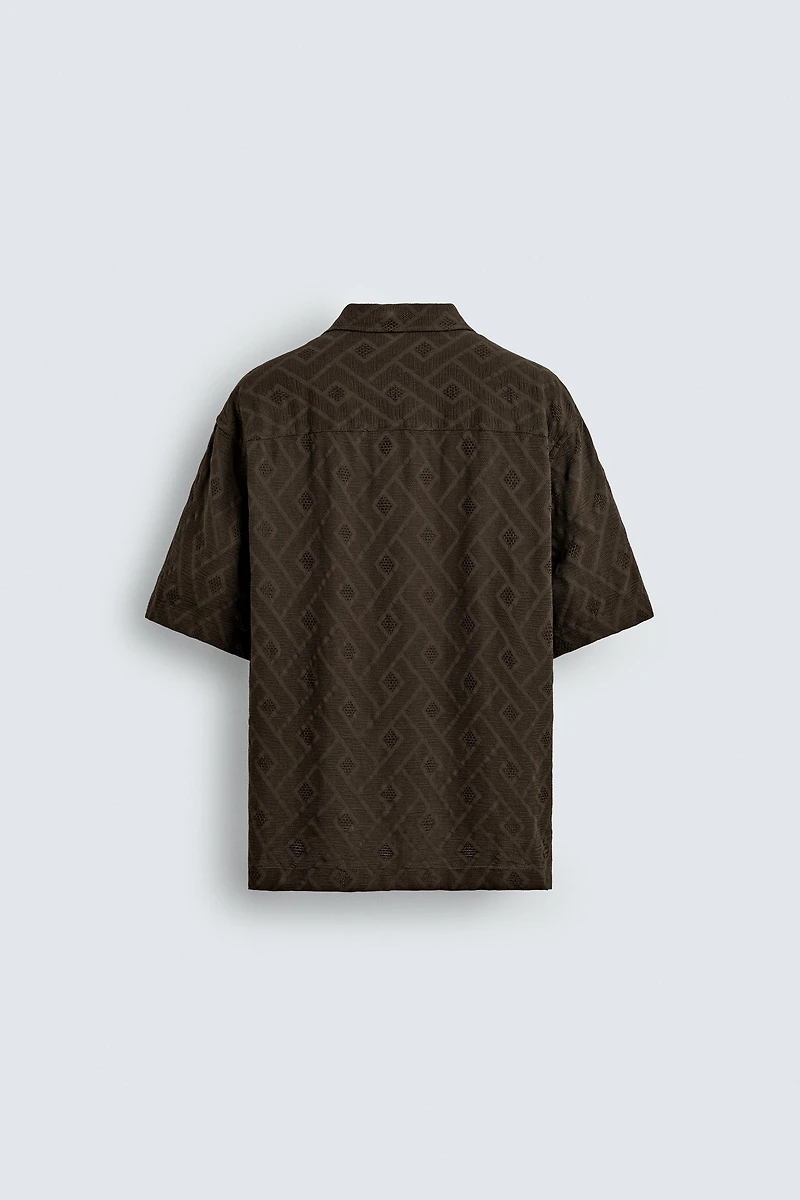 CHEMISE JACQUARD GÉOMÉTRIQUE