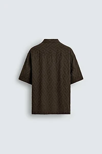 CHEMISE JACQUARD GÉOMÉTRIQUE