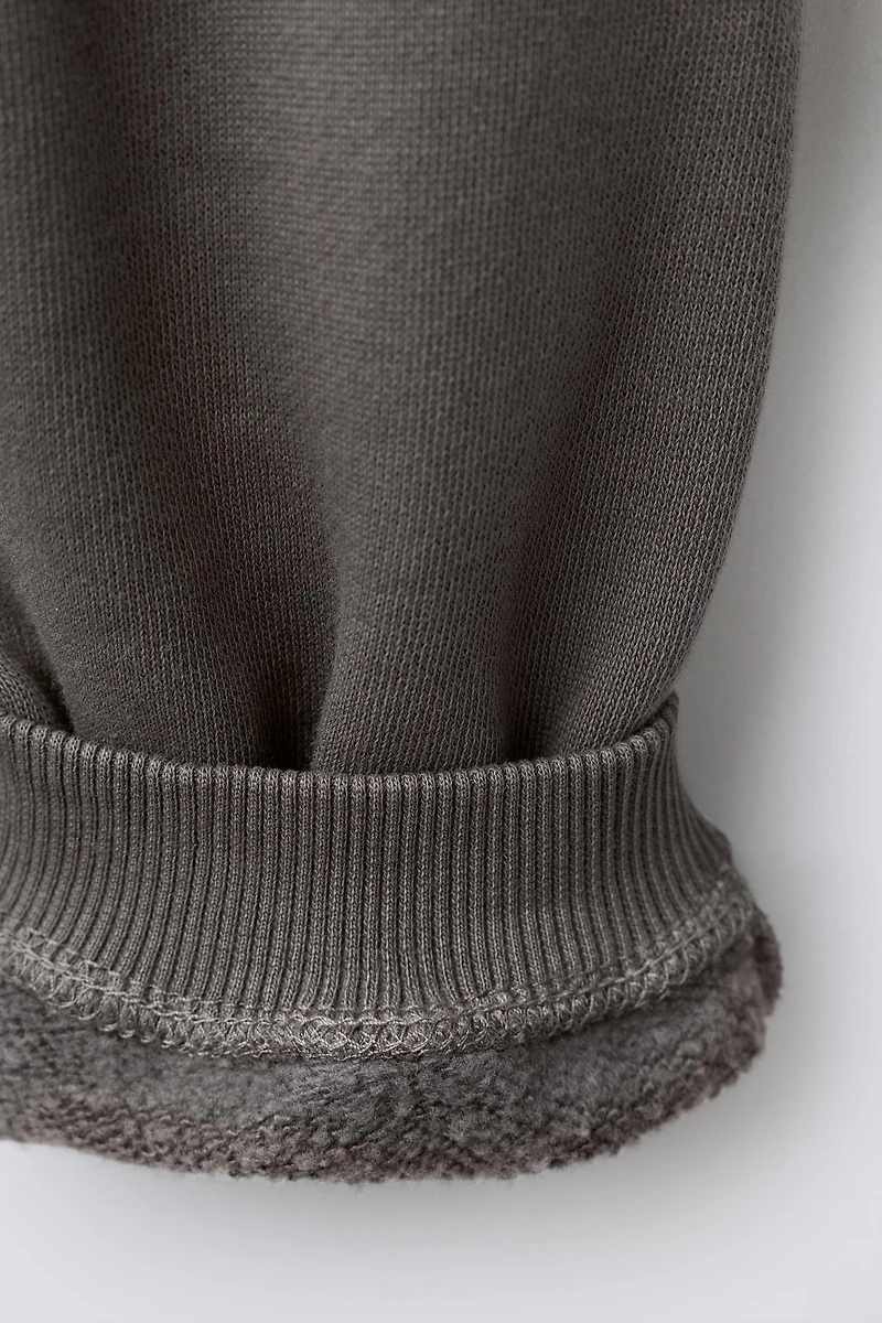 GARMENT DYED SEAM DETAIL JOGGING PANTS