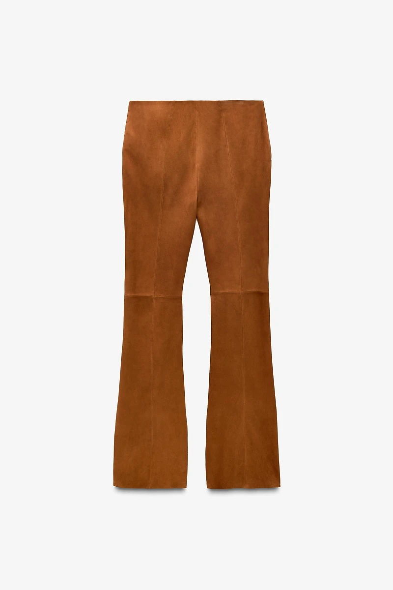 LIMITED EDITION SUEDE FLARE PANTS