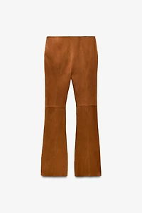 LIMITED EDITION SUEDE FLARE PANTS
