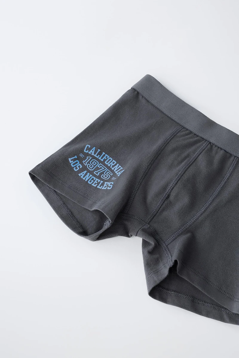 6- ANS/ LOT DE CINQ BOXERS INSCRIPTION