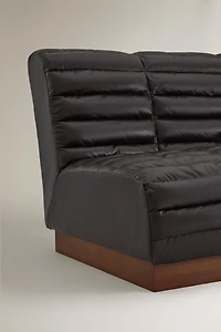 QUILTED LEATHER COUCH