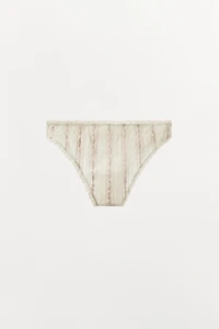 CONTRAST BOW SHORTS