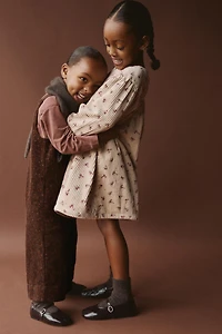 ZARA TIMELESS - FLORAL CORDUROY OVERALLS