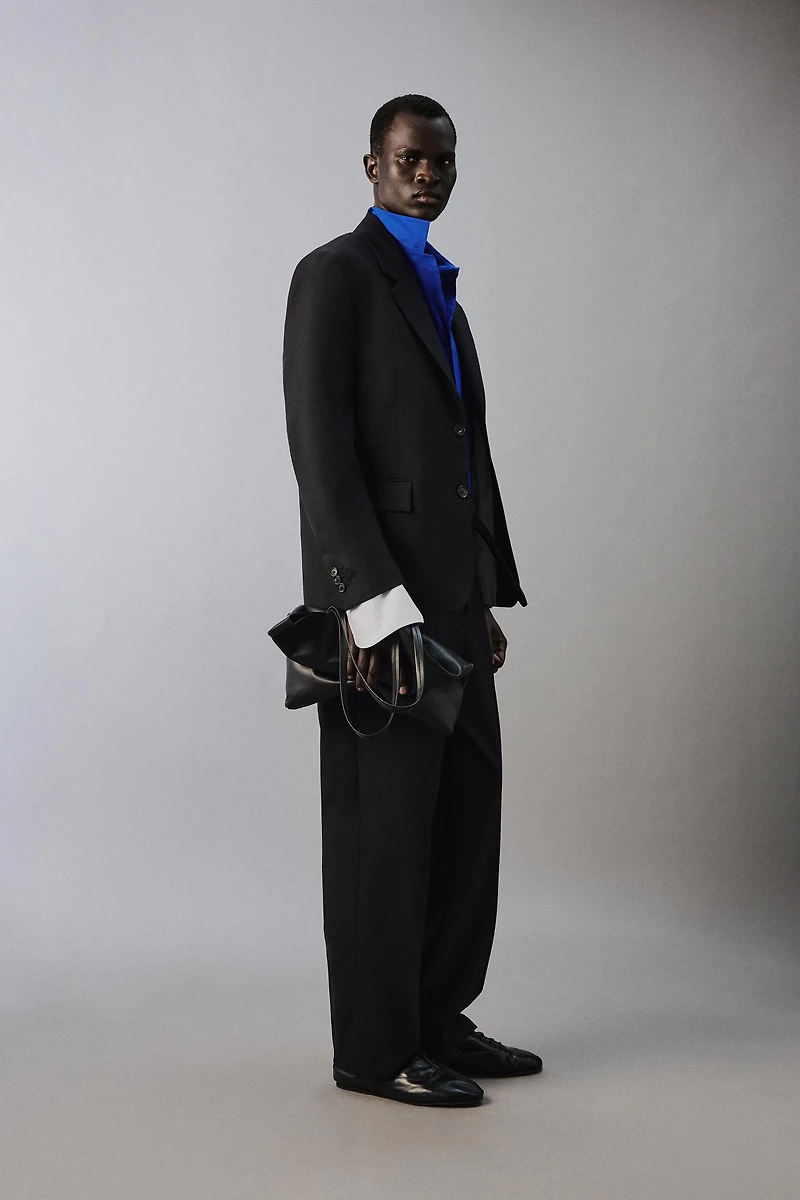 100% WOOL SUIT PANTS