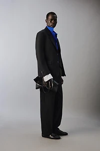 100% WOOL SUIT PANTS