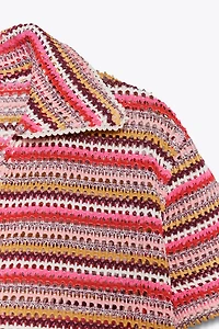 CROCHET POLO SHIRT