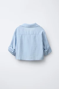 KNOTTED FLOWY SHIRT