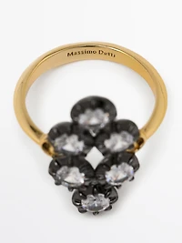 Antique rhinestone ring