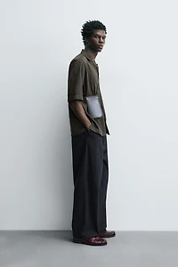 COTTON - LYOCELL TEXTURED SHIRT