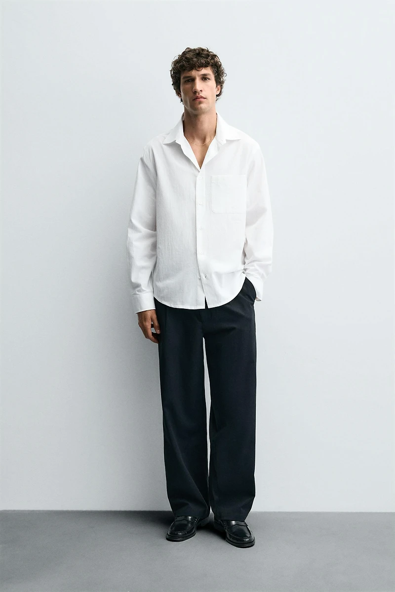 CRINKLED EFFECT SHIRT