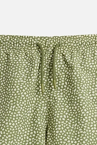 ABSTRACT PRINT MID-LENGTH SWIMSUIT